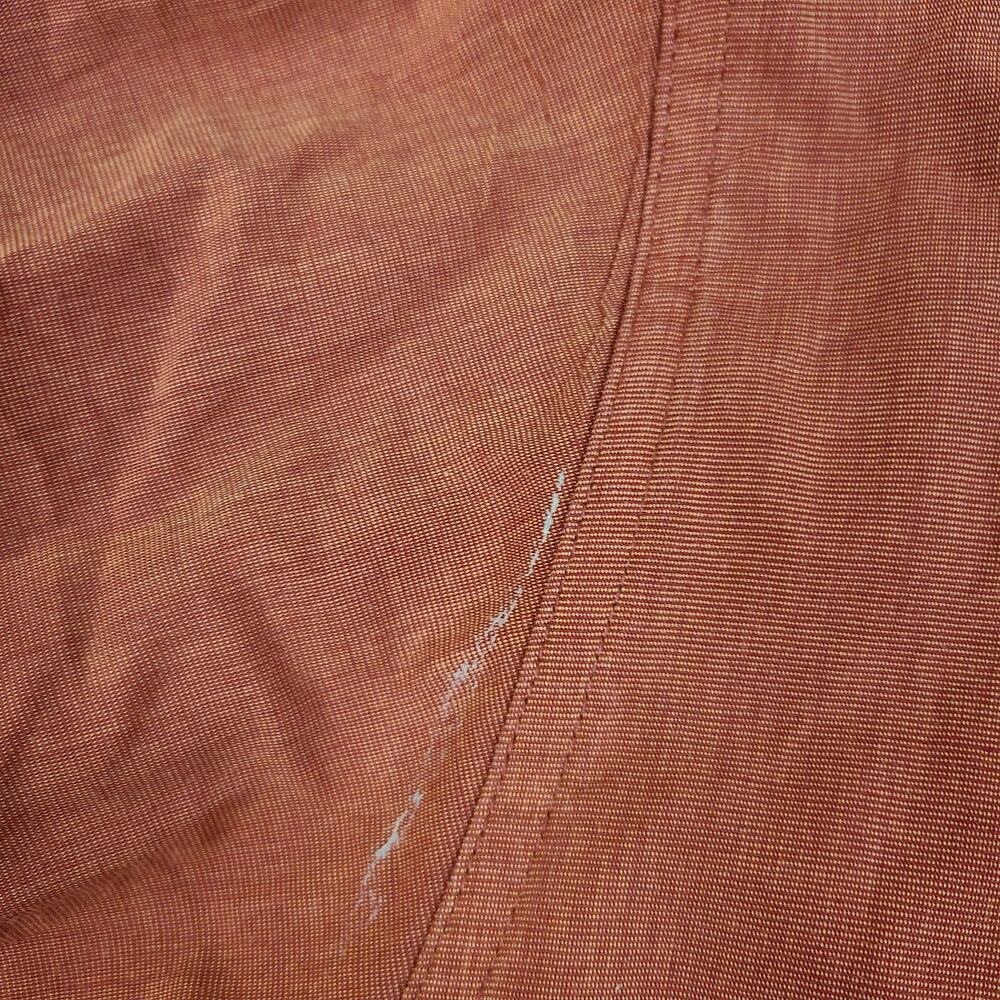 Orvis Nylon Blend Long Sleeve Solid Double Pocket Button Down Shirt Men's Large - Picture 9 of 11